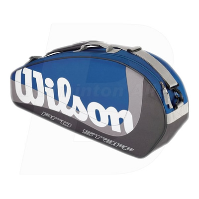 Wilson Pro Staff Triple Blue / Grey Bag (WRZ-843100)