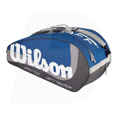Wilson Pro Staff 6 (Six) Blue / Grey Bag (WRZ-843200)