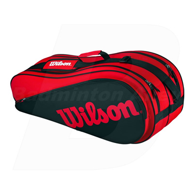 Wilson Racket Badminton Tennis Bag Red Black