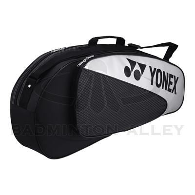 Yonex 5323EX Black Silver Badminton Tennis 3 Rackets Bag