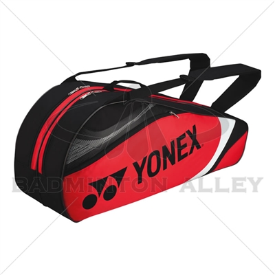 Yonex 7326 Red Black Badminton Tennis 6 Rackets Bag