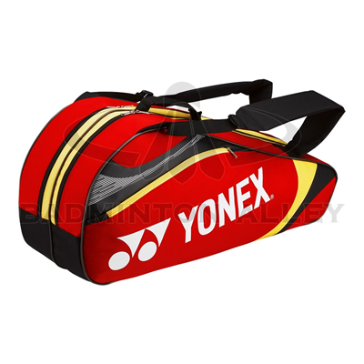Yonex 7326 Red Yellow Badminton Tennis 6 Rackets Bag