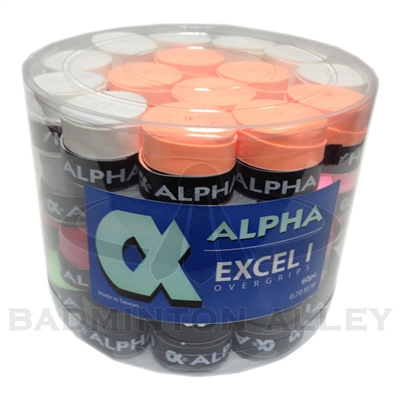 Alpha Excel Bucket 60pcs Overgrip