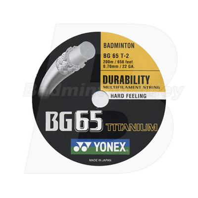 Yonex BG-65 Titanium (BG-65Ti) 200m Reel Badminton String