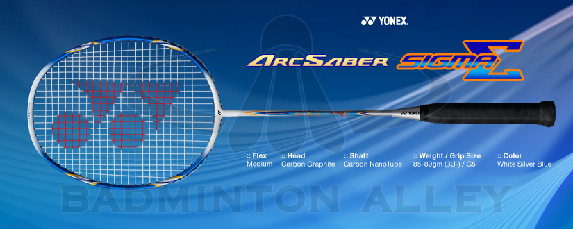 Yonex ArcSaber Sigma White Blue Badminton Racket