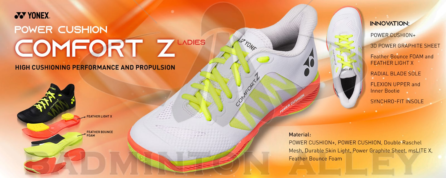 Yonex Comfort Z3 Women White Badminton Shoes