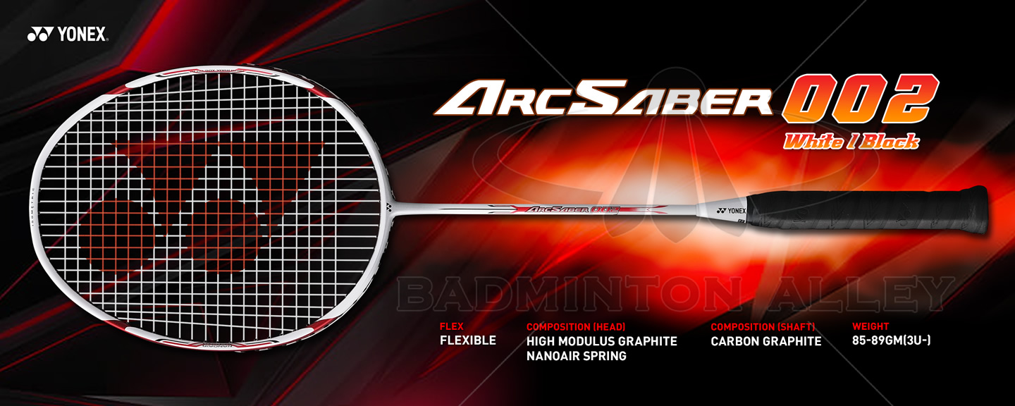 Yonex ArcSaber 002 (Arc002) White Badminton Racket