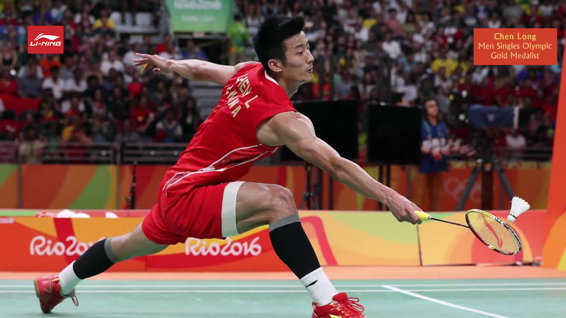 Li-Ning Flame N55 badminton racket used by 2016 Olympic Gold Medalist Chen Long