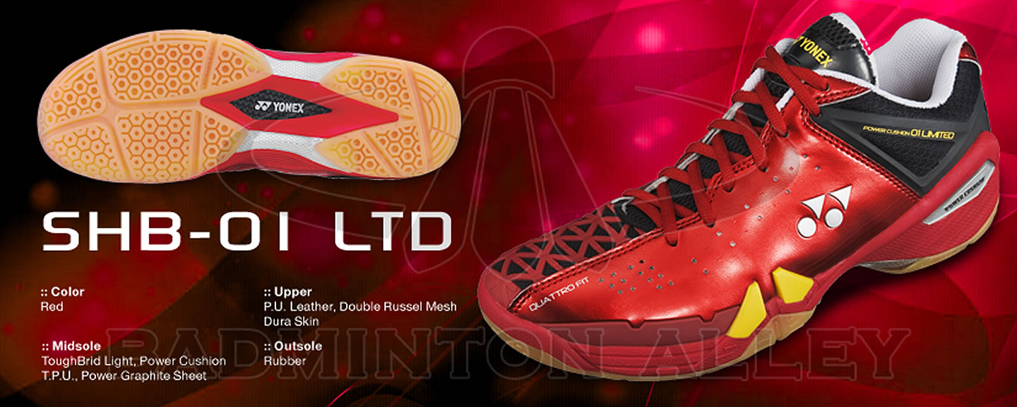 Yonex SHB-PC-01 LTD Flash Red Men Badminton Shoes