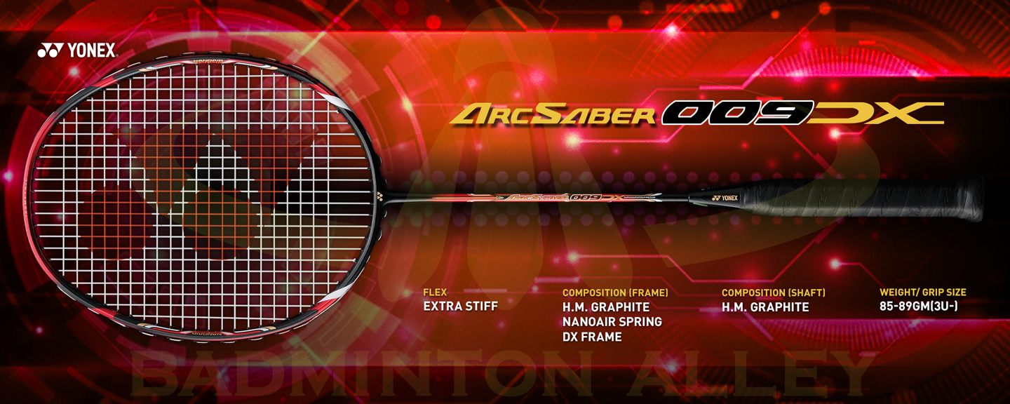 Yonex ArcSaber 009DX (Arc009DX) Gloss Red Badminton Racket