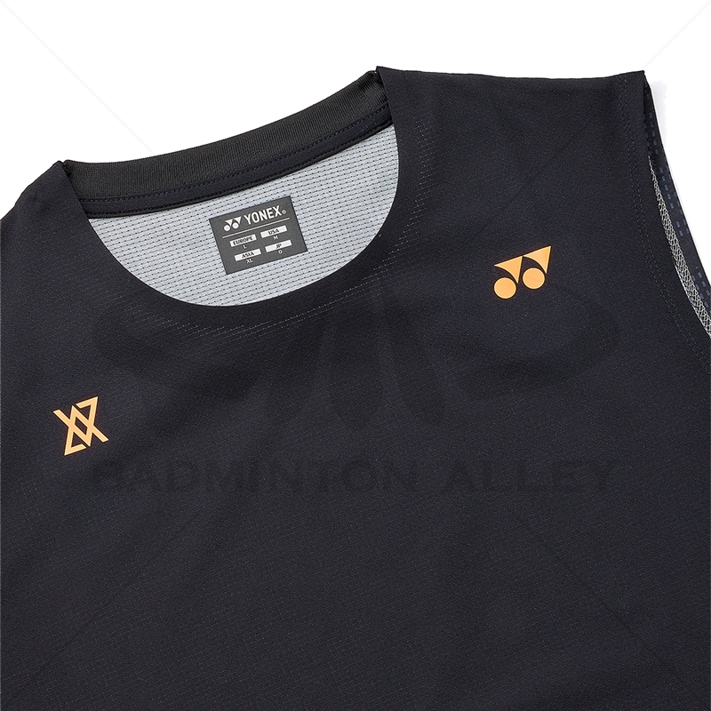 Yonex 16823Y Viktor Axelsen Collection Sleeveless Shirt - BLACK