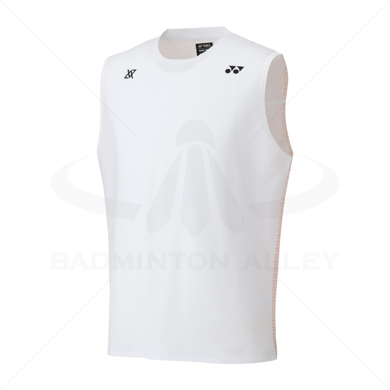 Yonex 16823Y Viktor Axelsen Collection Sleeveless Shirt - WHITE