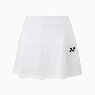 Yonex YW0036 Female Badminton Skirt (with Inner Shorts) WHITE