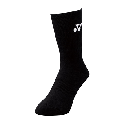 Yonex 19120EX Sport Crew Socks BLACK (Made in Japan)