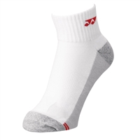 Yonex 19157EX White Low Cut Sports Socks (Red Logo)