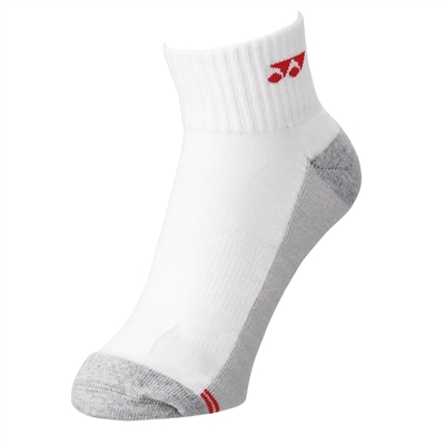Yonex 19157EX White Low Cut Sports Socks (Red Logo)