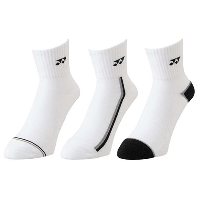 Yonex 19189EX 3-Pack Sport Quarter Socks