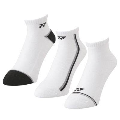 Yonex 19190 3-Pack Sport Low-Cut Socks
