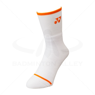 Yonex 19248 VA Sport Crew Socks FLASH ORANGE (Made in Japan)