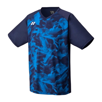 Yonex YM0033EX Men Crew Neck Shirt (Color: Navy Blue)