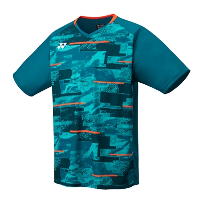 Yonex YM0034EX Men Crew Neck Shirt (Color: Blue Green)