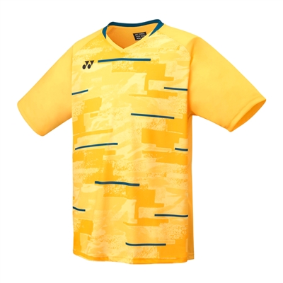 Yonex YM0034EX Men Crew Neck Shirt (Color: Soft Yellow)
