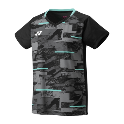 Yonex YW0034EX Women Crew Neck Shirt (Color: Black)