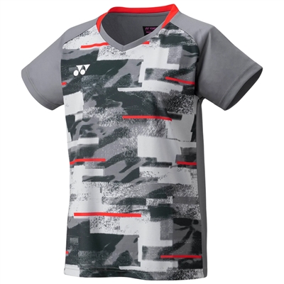 Yonex YW0034EX Women Crew Neck Shirt (Color: Gray)
