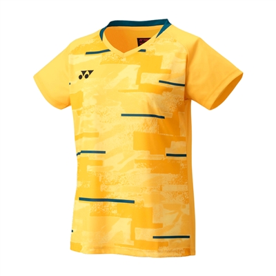 Yonex YW0034EX Women Crew Neck Shirt (Color: Soft Yellow)