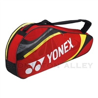 Yonex 7323 Red Yellow Badminton Tennis 3 Rackets Bag