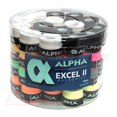 Alpha Excel 2 Bucket 60pcs Overgrip