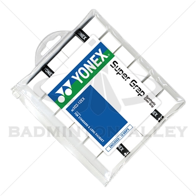 Yonex Super Grap Overgrip (AC-102-EX-12) - 12pcs/pkg - White
