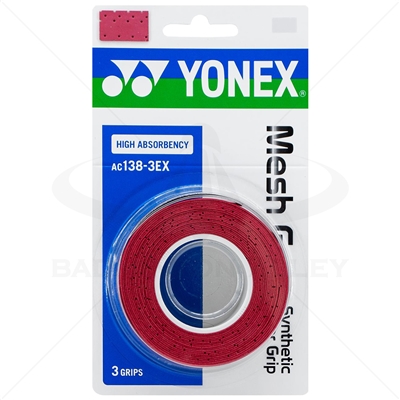 Yonex Mesh Grap (AC138-3EX-Red) Badminton Tennis Overgrip