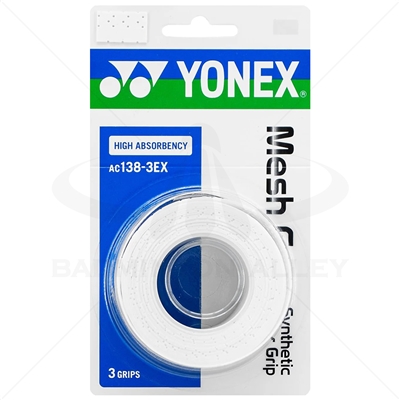 Yonex Mesh Grap (AC138-3EX-White) Badminton Tennis Overgrip