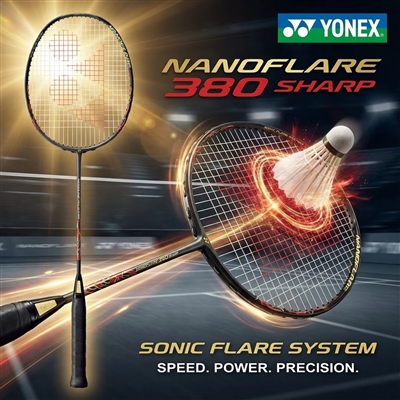 Yonex NanoFlare 380 Sharp (NF380SH) Matte Black 4UG5 Badminton Racket
