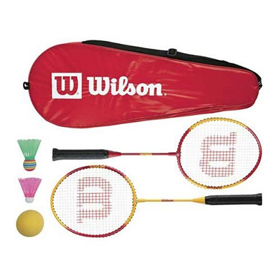 Wilson 2 Player Badminton Set Including 2 Rackets And Shuttles 