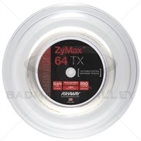 Ashaway ZyMax 64TX (0.64mm) 200m/660ft Badminton String Reel - White