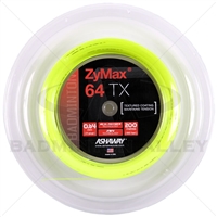 Ashaway ZyMax 64TX (0.64mm) 200m/660ft Badminton String Reel - Yellow