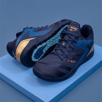 Victor P2000-III Medieval Blue Gold 55th Anniversary Badminton Shoes