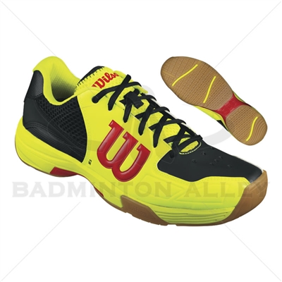 Wilson Recon Yellow Black Red Badminton Shoes