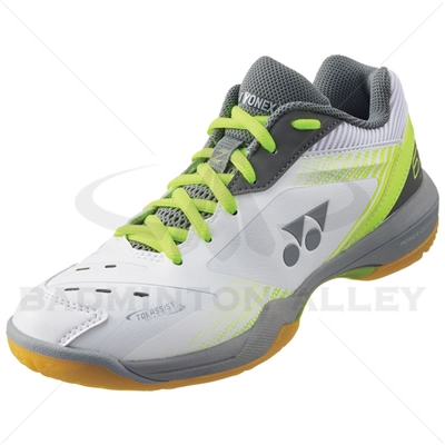 Yonex SHB-65Z3 Ladies White Lime Badminton Shoes (SHB65Z3L)