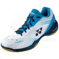 Yonex SHB-65Z3 Men White Ocean Blue Badminton Shoes (SHB65Z3M)