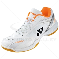 Yonex SHB-65Z3W White Orange WIDE Badminton Shoes (SHB65Z3M)