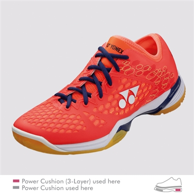 Yonex SHB-PC-03 Z MX Coral Red Men Badminton Shoes