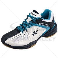 Yonex Power Cushion 35 Junior White Sky Blue Badminton Shoes