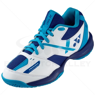 Yonex Power Cushion 39 Junior White Blue Badminton Shoes