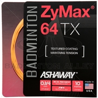 Ashaway ZyMax 64TX (0.64mm) Badminton String - Orange