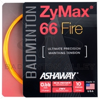 Ashaway ZyMax 66 Fire (0.66mm) Badminton String - Orange