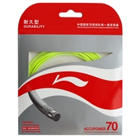 Li-Ning Accupower 70 Yellow ( AP70 / AXJD044 / 10 meter / 33 feet / 0.70mm ) Badminton String