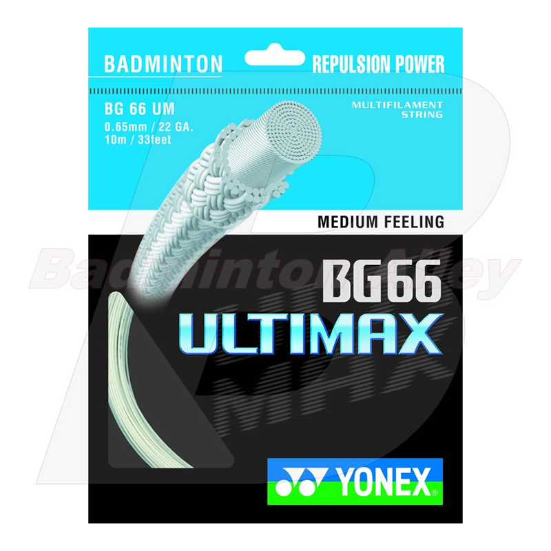 Yonex BG-66 (BG66UM) Ultimax White Badminton String